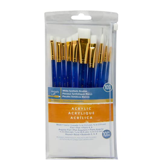 Synthetic Acrylic Piece Brush Combo By Artist's Loft® Necessities